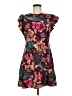 Unbranded 100% Polyester Floral Brown Cocktail Dress Size M - photo 1
