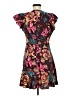 Unbranded 100% Polyester Floral Brown Cocktail Dress Size M - photo 2
