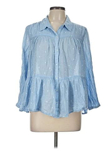 Caslon 3/4 Sleeve Blouse (view 1)
