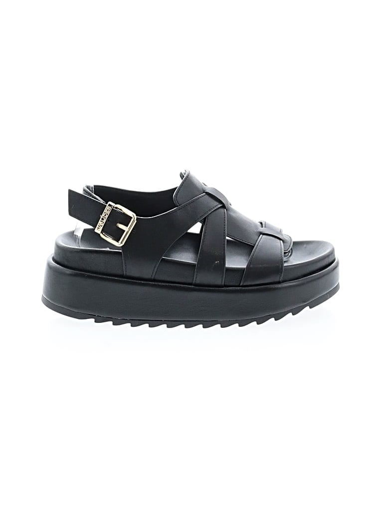 Pre-owned J/slides Sandals In Black