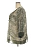 Rose + Olive 100% Polyester Green 3/4 Sleeve Blouse Size 2X - photo 5