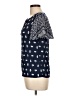 Greathe 100% Viscose Blue Short Sleeve Blouse Size L - photo 5