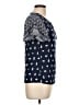 Greathe 100% Viscose Blue Short Sleeve Blouse Size L - photo 4