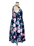 Alex Evenings 100% Polyester Floral Blue Casual Dress Size 16 - photo 4