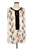 CAbi 100% Polyester Gray Sleeveless Blouse Size L - photo 1