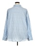 Unbranded 100% Polyester Stripes Blue Long Sleeve Blouse Size 4XL - photo 2
