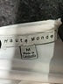 Haute Monde Ivory Short Sleeve Top Size M - photo 7