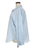 Unbranded 100% Polyester Stripes Blue Long Sleeve Blouse Size 4XL - photo 5