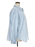 Unbranded 100% Polyester Stripes Blue Long Sleeve Blouse Size 4XL - photo 4