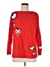Chico's Hearts Red Pullover Sweater Size Med (1) - photo 1