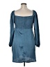 Cider Solid Teal Cocktail Dress Size 1X - photo 2