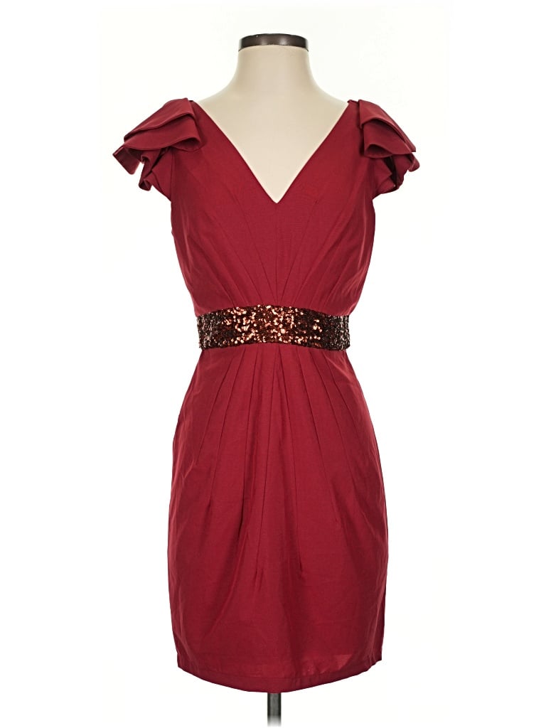 Pre-owned Minuet Cocktail Dress In Burgundy