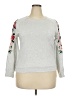 A New Day Floral Gray Sweatshirt Size XXL - photo 1