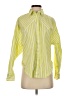 Express Stripes Yellow Long Sleeve Button-Down Shirt Size XS - photo 1