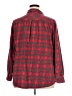 Lands' End 100% Cotton Plaid Red Long Sleeve Button-Down Shirt Size 20 - photo 2