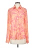 Princess Polly 100% Polyester Paisley Orange Long Sleeve Blouse Size 4 - photo 1