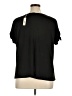 Max Studio Black Short Sleeve Top Size 1X - photo 2