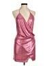 Superdown 100% Polyester Metallic Pink Cocktail Dress Size M - photo 1