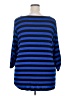 Spense Blue 3/4 Sleeve Top Size 3X - photo 2
