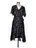 Calvin Klein 100% Polyester Floral Black Cocktail Dress Size 10 - photo 1