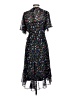 Calvin Klein 100% Polyester Floral Black Cocktail Dress Size 10 - photo 2