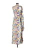 Assorted Brands Print Blue Casual Dress Size S - photo 2