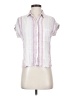 Rails Stripes Pink Short Sleeve Blouse Size XS - photo 1