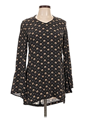 Winter Kate Long Sleeve Silk Top (view 1)