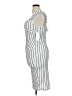 Derek Heart Stripes Silver White Cocktail Dress Size XL - photo 5