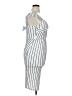 Derek Heart Stripes Silver White Cocktail Dress Size XL - photo 4