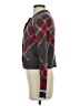 Central Park West Argyle Gray Cardigan Size XS - photo 5