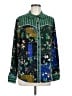 CAbi 100% Polyester Print Green Long Sleeve Blouse Size M - photo 1