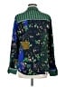 CAbi 100% Polyester Print Green Long Sleeve Blouse Size M - photo 2