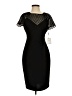 Calvin Klein Chevron-herringbone Black Cocktail Dress Size 4 - photo 1