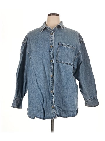 Old Navy 3/4 Sleeve Button-Down Shirt (view 1)
