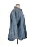 Old Navy 100% Cotton Blue 3/4 Sleeve Button-Down Shirt Size XL - photo 4