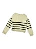 7 For All Mankind Stripes Yellow Pullover Sweater Size 5 - photo 2
