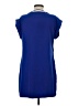 Gap 100% Polyester Solid Blue Casual Dress Size XS - photo 2