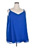 Torrid 100% Polyester Blue Sleeveless Blouse Size 4X Plus (4) - photo 1
