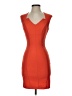 Just Fab Solid Orange Cocktail Dress Size XS - photo 1