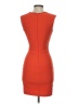 Just Fab Solid Orange Cocktail Dress Size XS - photo 2