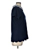 Flower & Feather Blue Short Sleeve Blouse Size L - photo 4