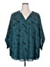 Harry Potter 100% Polyester Teal 3/4 Sleeve Blouse Size 4X - photo 1