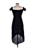 Hollister 100% Polyester Solid Black Cocktail Dress Size XS - photo 2