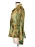 Etcetera Animal Print Gold Long Sleeve Blouse Size L - photo 5