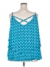 Torrid 100% Polyester Blue Sleeveless Blouse Size 4X Plus (4) - photo 2