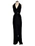 NOVA LUXE 100% Polyester Solid Black Jumpsuit Size S - photo 1