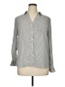 The Limited 100% Polyester Polka Dots Gray Long Sleeve Blouse Size XL - photo 1