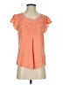 Mine Orange Short Sleeve Blouse Size S - photo 1