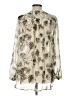 Merona 100% Polyester Ivory Long Sleeve Blouse Size L - photo 2